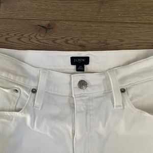 J Crew white denim jean shorts - Women Size 30
